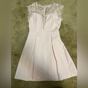 Bcbg generation pink lace mini dress. New with tags.